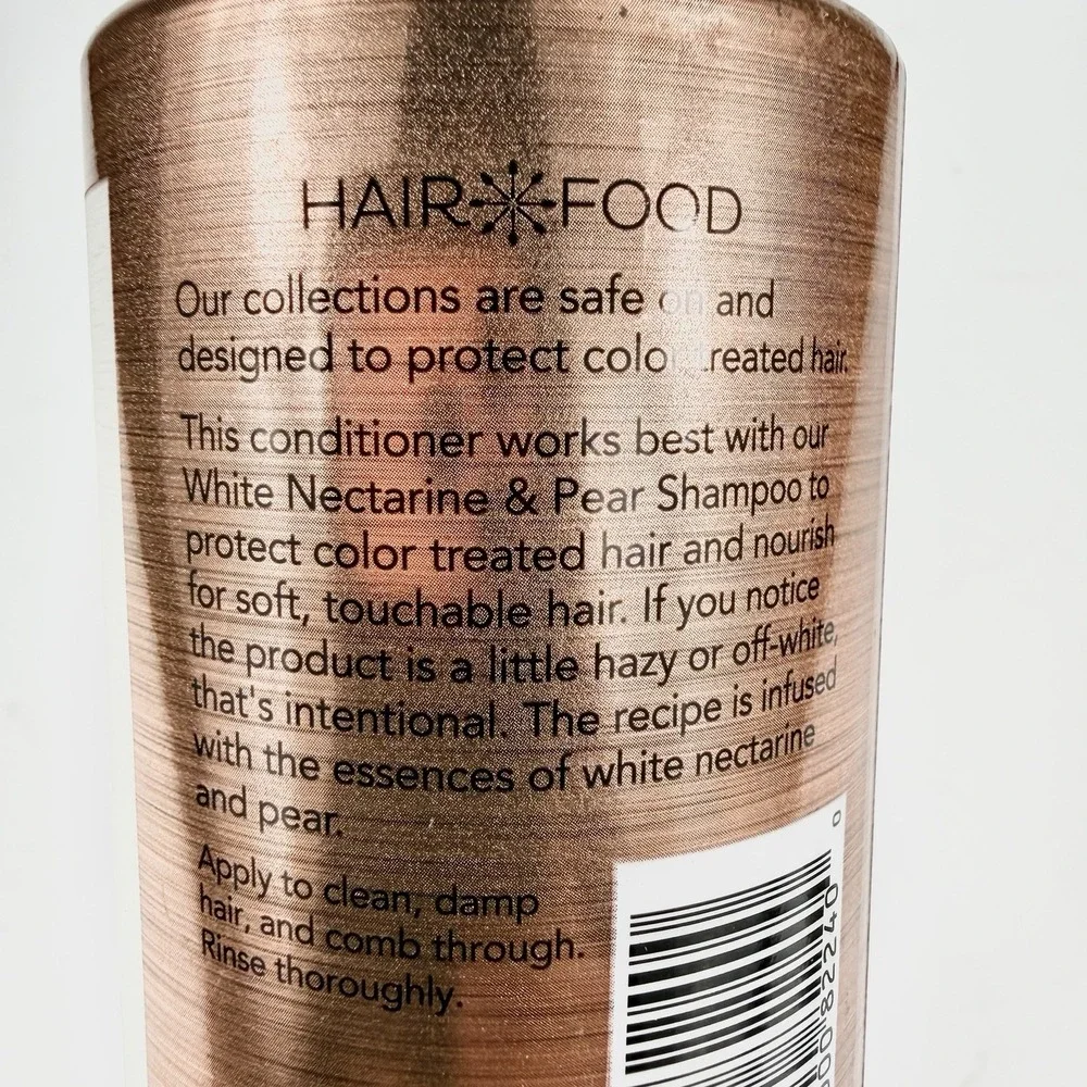 Hair Food Color Protect Conditioner White Nectarine & Pear 10.1 Fl Oz New